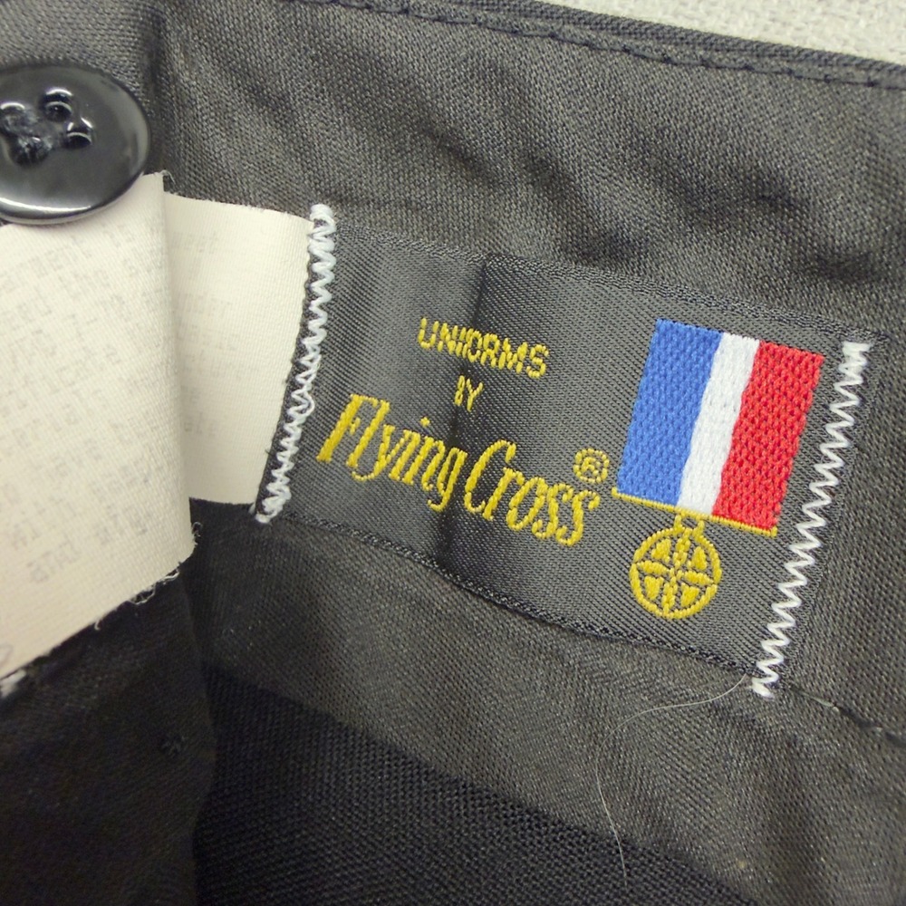 Flying Cross Uniform Dress Pants Mens 38x32 Black Straight Fit Classic Military - Picture 5 of 10